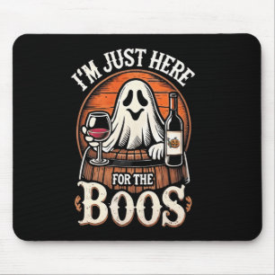 Ik ben hier voor de Boos Funny Halloween Ghost Muismat
