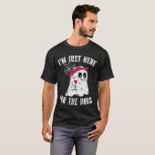 Ik ben hier voor de Boos Funny Halloween Ghost T-shirt (Voorkant volledig)