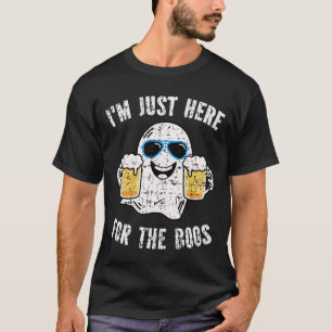 Ik ben hier voor de Boos Funny Halloween Ghost T-shirt