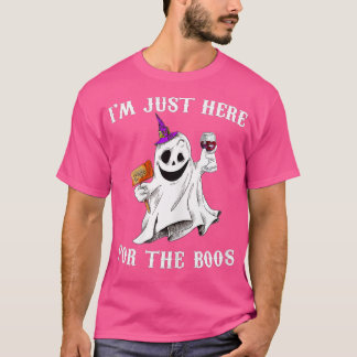 Ik ben hier voor de Boos Funny Halloween Ghost T-shirt