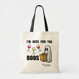 Ik ben hier voor de Boos Funny Halloween Ghost Tote Bag