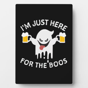 Ik ben hier voor de Boos Grappige Halloween Fotoplaat