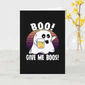 Ik ben hier voor de Boos - grappige Halloween Kaart (Gele Bloem)