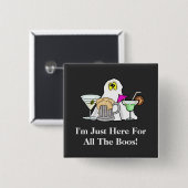 Ik ben hier voor de Boos Halloween Ghost Button (Voorkant /achterkant)