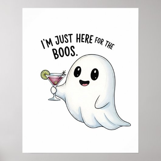 Ik ben hier voor de Boos Halloween. Poster (Voorkant)