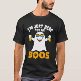 Ik ben hier voor de Boos LBGT Pride Flag Hallowe T-shirt