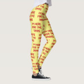 Ik ben hier voor de BOOS (Rode Versie) Leggings (Rechts)