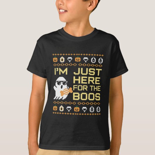 IK BEN HIER VOOR DE BOOS. T-SHIRT (Voorkant)