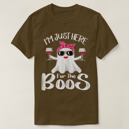 Ik ben hier voor de Boos Wine Grapny Hallo. T-shirt (Design voorkant)