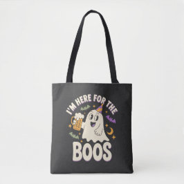 Ik ben hier voor de Boosjes Grappige Halloween Tote Bag