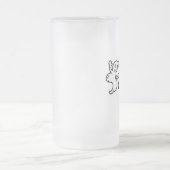 "Ik ben hier voor de Boo'z" Matglas Bierpul (Center)