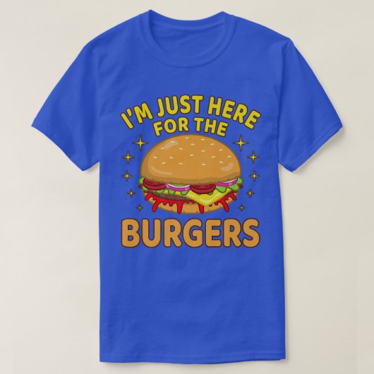Ik ben hier voor de Burgers Cheeseburger Hamburg T-shirt (Design voorkant)