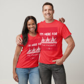 Ik ben hier voor de cadeaus t-shirt (Unisex)