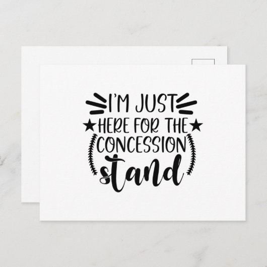 Ik ben hier voor de concessiestandaard briefkaart (Voorkant / Achterkant)