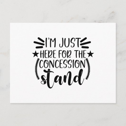 Ik ben hier voor de concessiestandaard briefkaart (Voorkant)