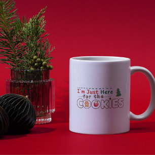 Ik ben hier voor de Cookies Fun Christmas Mok