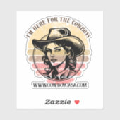 Ik ben hier voor de cowboys vinyl sticker (Vel)