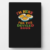 Ik ben hier voor de Deviled Eggs Thanksgiving Clas Fotoplaat (voorkant)