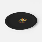 Ik ben hier voor de Deviled Eggs Thanksgiving Clas Papieren Bordje (Gekanteld)