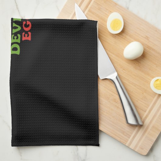 Ik ben hier voor de Deviled Eggs Thanksgiving Clas Theedoek (Quarter Fold)