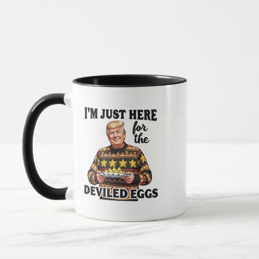 Ik ben hier voor de Deviled Eggs Trump Mok (Links)