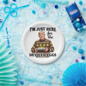 Ik ben hier voor de Deviled Eggs Trump Papieren Bordje (Feest)