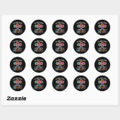 Ik ben hier voor de Donuts Baking bakkerij eigenaa Ronde Sticker (Vel)