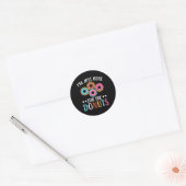 Ik ben hier voor de Donuts Baking bakkerij eigenaa Ronde Sticker (Envelop)
