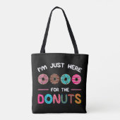 Ik ben hier voor de Donuts Doughnut Dough Sweet Tote Bag (Achterkant)