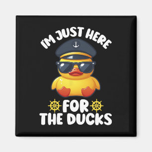 Ik ben hier voor de Ducks Funny Cruising Matchin Magneet