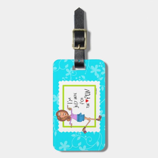 Ik ben hier voor de FUN Bagagelabel (Voorkant verticaal)