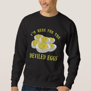 Ik ben hier voor de gekookte eieren kleding Eiere Trui