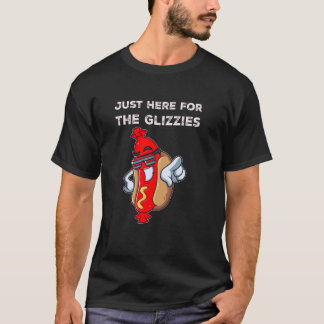 Ik ben hier voor de Glizzies Funny Fourth of July T-shirt
