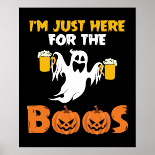 Ik ben hier voor de grappige Halloween. Poster
