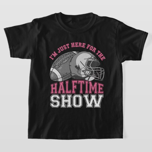 Ik ben hier voor de Halftime Show Basketball Fan T-shirt (Laagn)