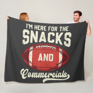 Ik Ben Hier Voor De Hapjes En De Reclames American Fleece Deken