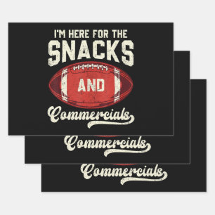 Ik Ben Hier Voor De Hapjes En Reclames American Fo Inpakpapier Vel