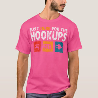Ik ben hier voor de Hookups Grappig Camp RV Camper T-shirt