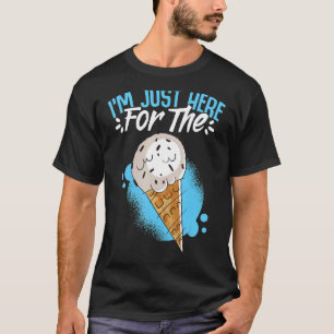 Ik ben hier voor de Ice Cream Humorous voor Sherb T-shirt