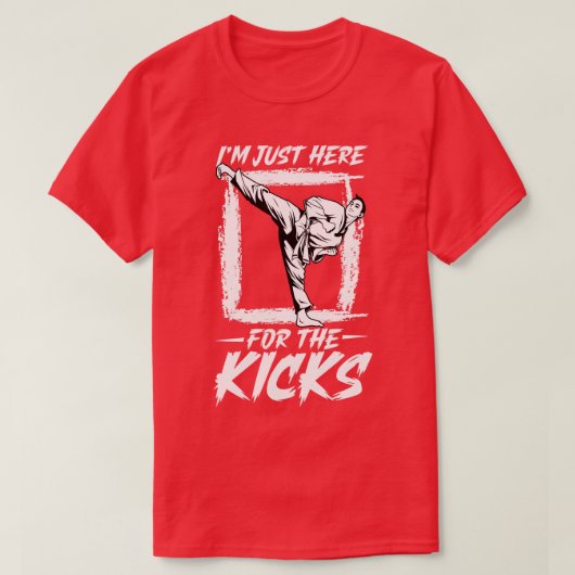 Ik ben hier voor de kicks Hapkido T-shirt (Design voorkant)