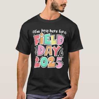 Ik ben hier voor de Kinder Dag van de Leraar 2025 T-shirt