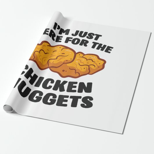 Ik ben hier voor de kipnuggets cadeaupapier (Uitgerold)