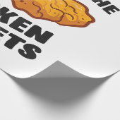 Ik ben hier voor de kipnuggets cadeaupapier (Hoek)