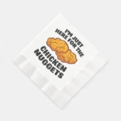 Ik ben hier voor de kipnuggets servet (Hoek)