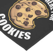 Ik ben hier voor de koekjes grappige kerstmis. korte tafelloper (Hoek)