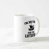 Ik ben hier voor de Lutefisk Nordic Lutefisk Koffiemok (Voorkant rechts)