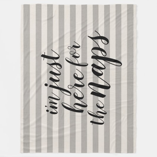 Ik ben hier voor de Naps Fleece Deken (Voorkant)