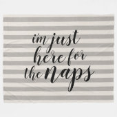 Ik ben hier voor de Naps Fleece Deken (Voorkant (Horizontaal))