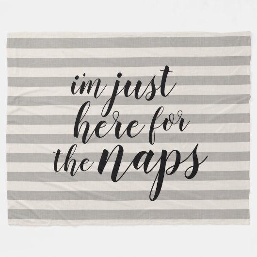 Ik ben hier voor de Naps Fleece Deken (Voorkant (Horizontaal))