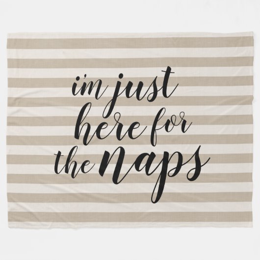 Ik ben hier voor de Naps Fleece Deken (Voorkant (Horizontaal))
